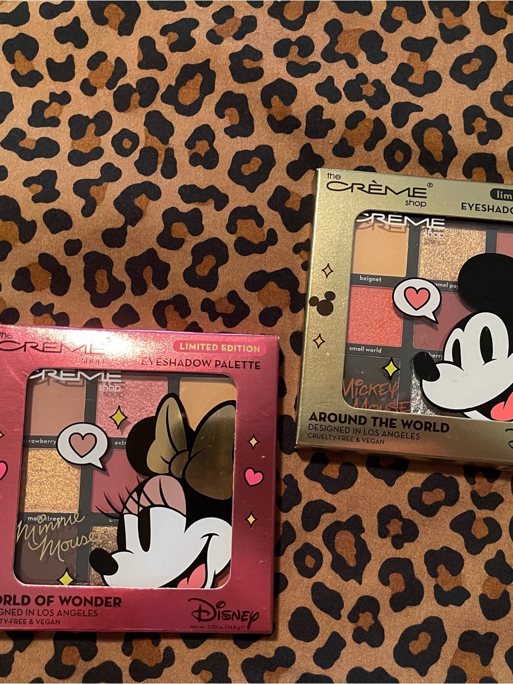 The CREME shop limited edition Around the World Mickey Mouse &Minnie palettes!